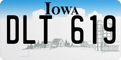 IA license plate DLT619