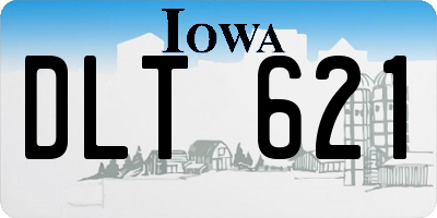 IA license plate DLT621