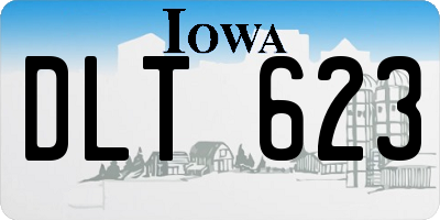 IA license plate DLT623