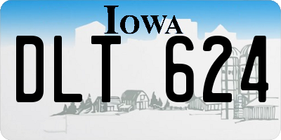 IA license plate DLT624