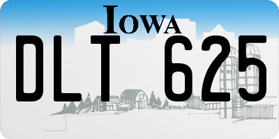 IA license plate DLT625