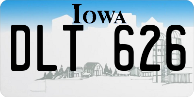 IA license plate DLT626