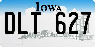 IA license plate DLT627