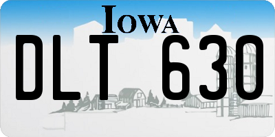 IA license plate DLT630