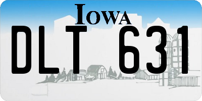 IA license plate DLT631