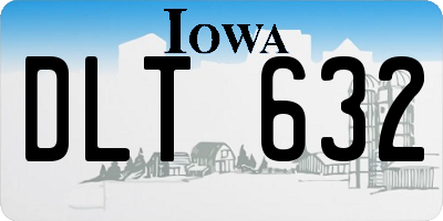 IA license plate DLT632