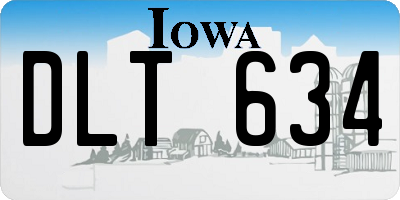 IA license plate DLT634