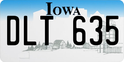 IA license plate DLT635