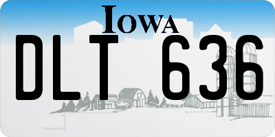 IA license plate DLT636