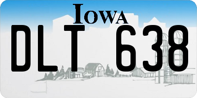 IA license plate DLT638