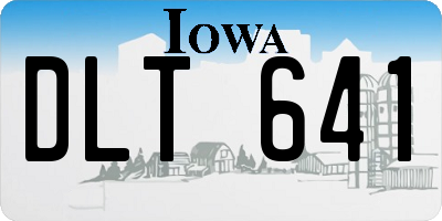 IA license plate DLT641