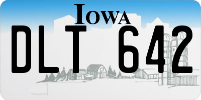 IA license plate DLT642