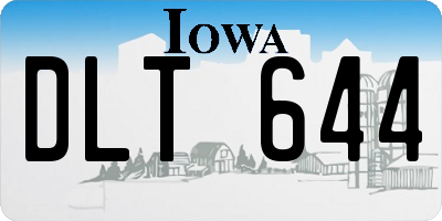IA license plate DLT644
