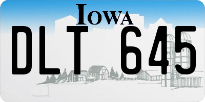 IA license plate DLT645