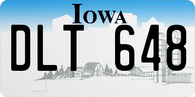 IA license plate DLT648