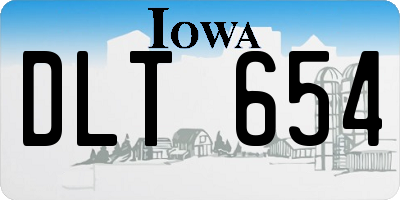 IA license plate DLT654