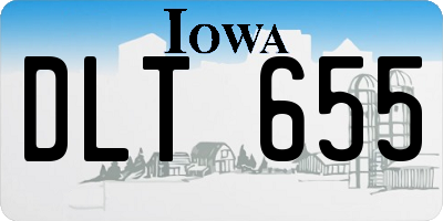 IA license plate DLT655