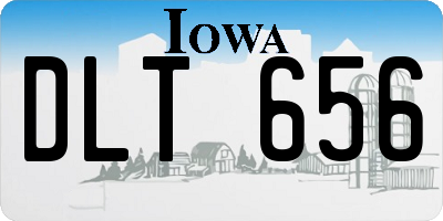 IA license plate DLT656