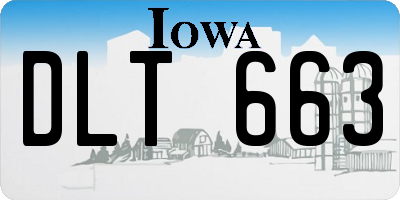 IA license plate DLT663
