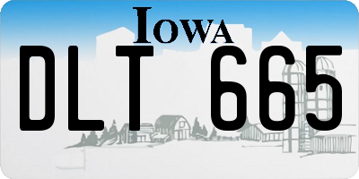 IA license plate DLT665