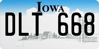 IA license plate DLT668