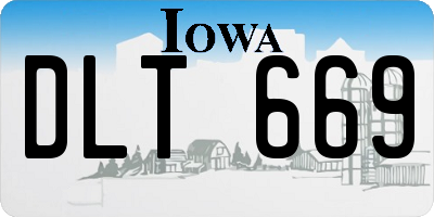 IA license plate DLT669