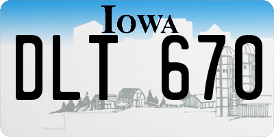 IA license plate DLT670
