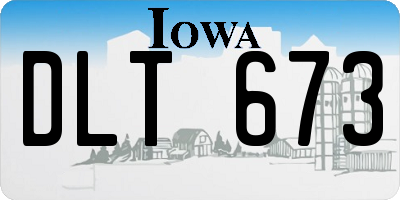IA license plate DLT673