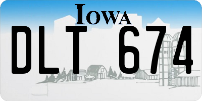 IA license plate DLT674