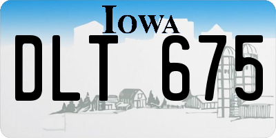 IA license plate DLT675