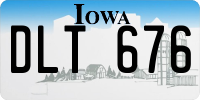 IA license plate DLT676