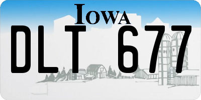 IA license plate DLT677