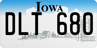 IA license plate DLT680
