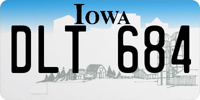 IA license plate DLT684