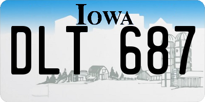 IA license plate DLT687