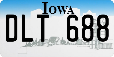 IA license plate DLT688