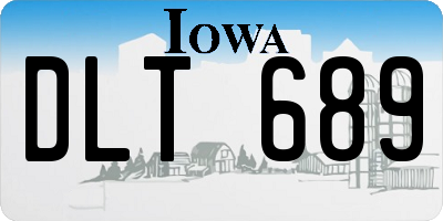 IA license plate DLT689