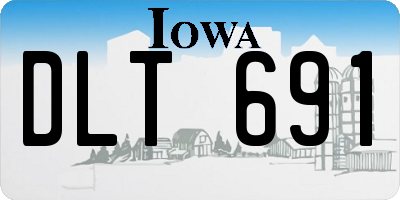 IA license plate DLT691