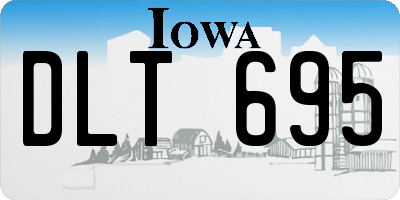 IA license plate DLT695