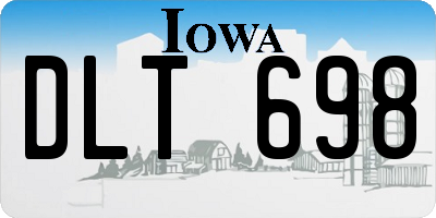 IA license plate DLT698