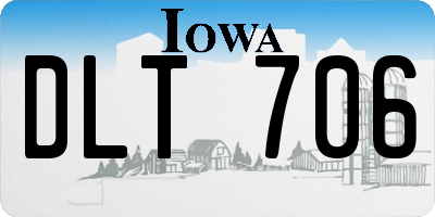 IA license plate DLT706