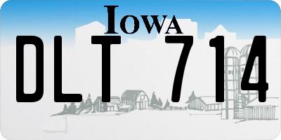 IA license plate DLT714