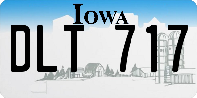 IA license plate DLT717