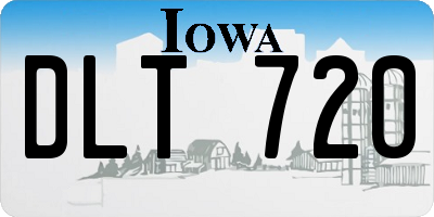 IA license plate DLT720
