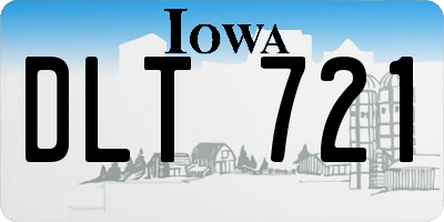 IA license plate DLT721