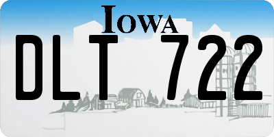 IA license plate DLT722