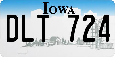 IA license plate DLT724