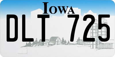 IA license plate DLT725