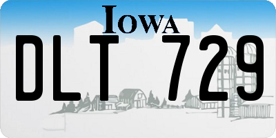 IA license plate DLT729