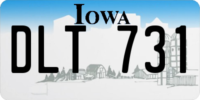 IA license plate DLT731